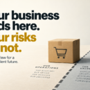Ecommerce parcel crossing the boundary between company operations and the wider value chain, illustrating how business risks extend to suppliers, logistics, customers and communities.